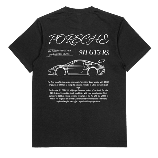 Porsche Oversize Black Tee